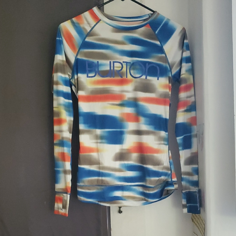 Burton Colorful Patterned Long Sleeve Top